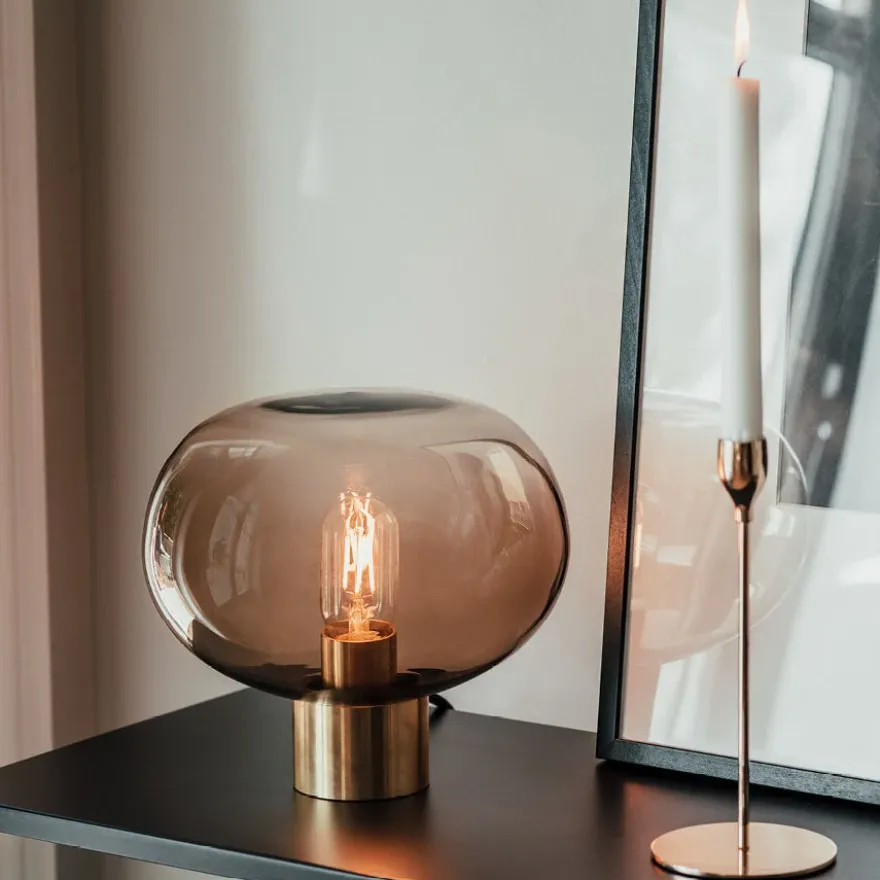 BORDLAMPE 4169 SMALL KAKAO M. SORT SOKKEL
