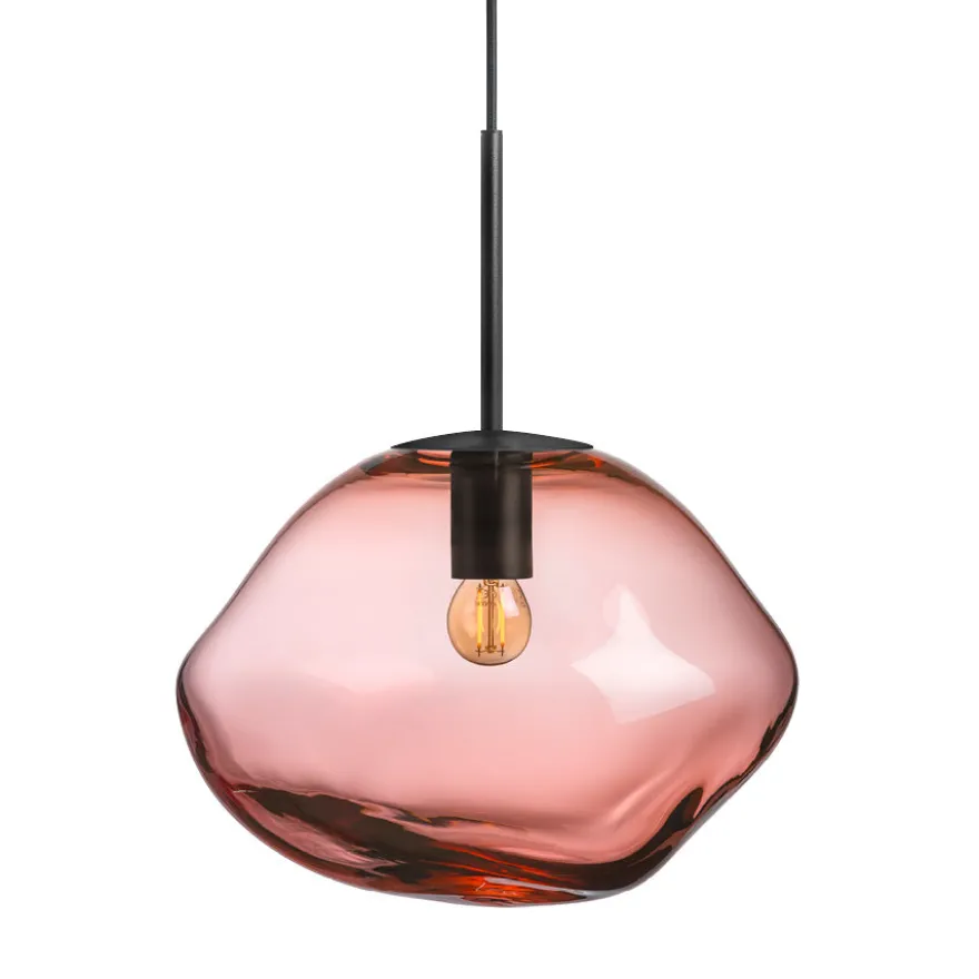 CRYSTAL STONE PENDELLAMPE MORGENRØD