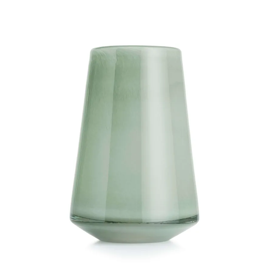 DUGG VASE 20 CM GRØNN