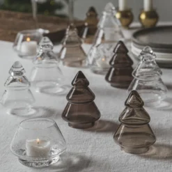 GLASSTRE GLATT MØRK KAKAO 11,5CM