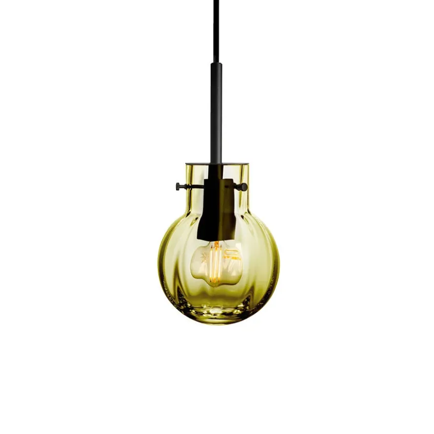 KRYSTALLKULE TAKLAMPE OPTIKK OLIVEN 120MM