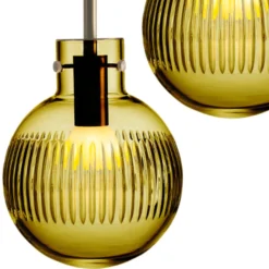 KRYSTALLKULE TAKLAMPE SKJÆR OLIVEN 120MM
