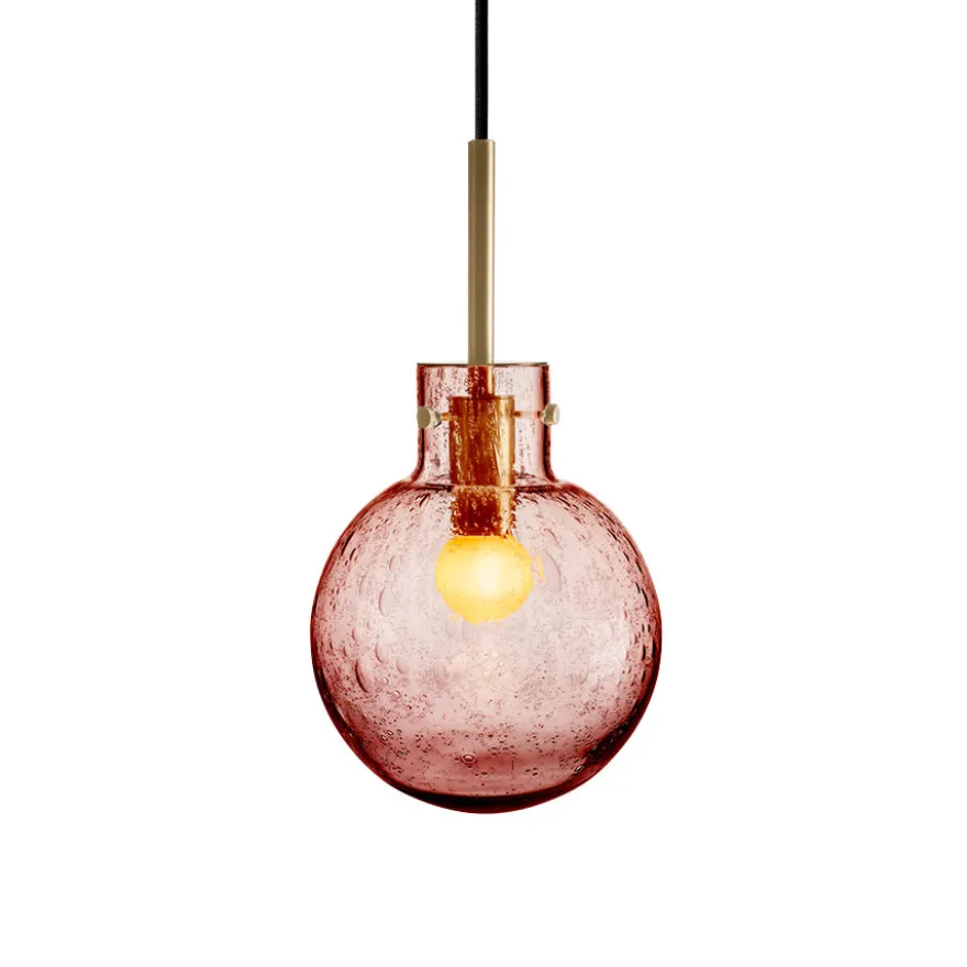 KRYSTALLKULE TAKLAMPE SODA MORGENRØD 160MM