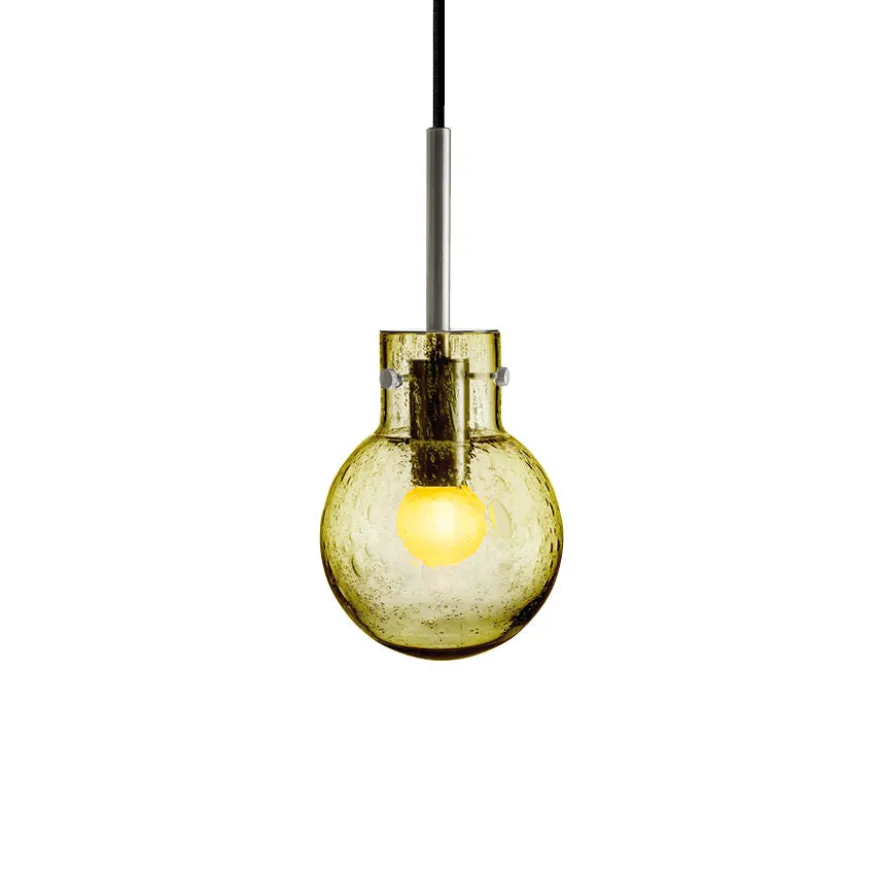 KRYSTALLKULE TAKLAMPE SODA OLIVEN 120MM