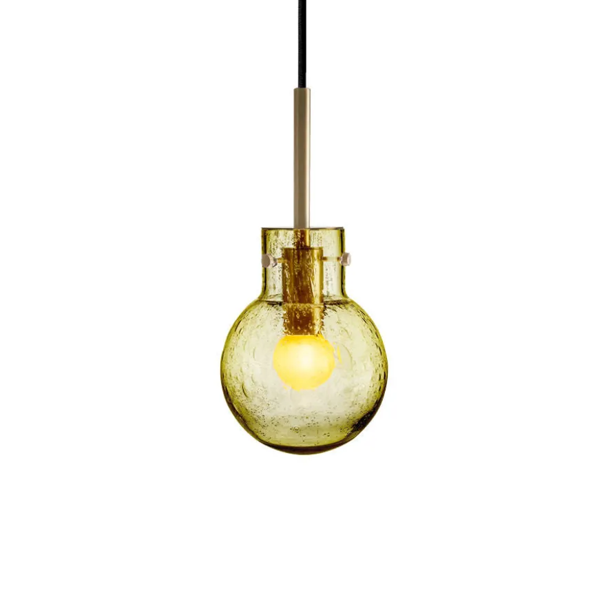 KRYSTALLKULE TAKLAMPE SODA OLIVEN 120MM