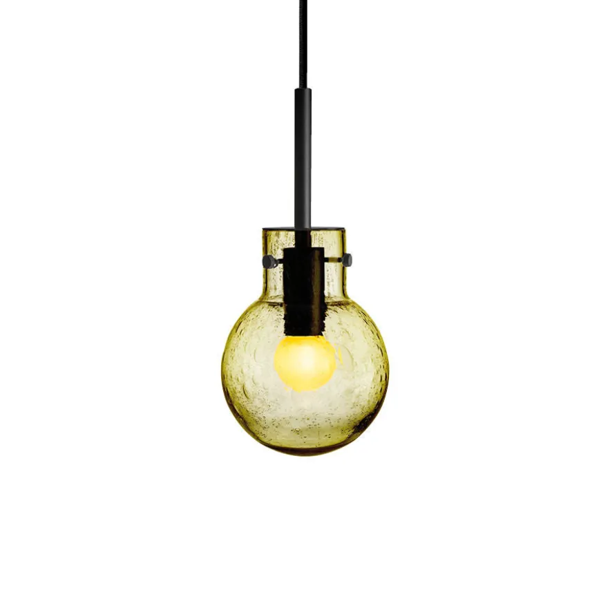 KRYSTALLKULE TAKLAMPE SODA OLIVEN 120MM