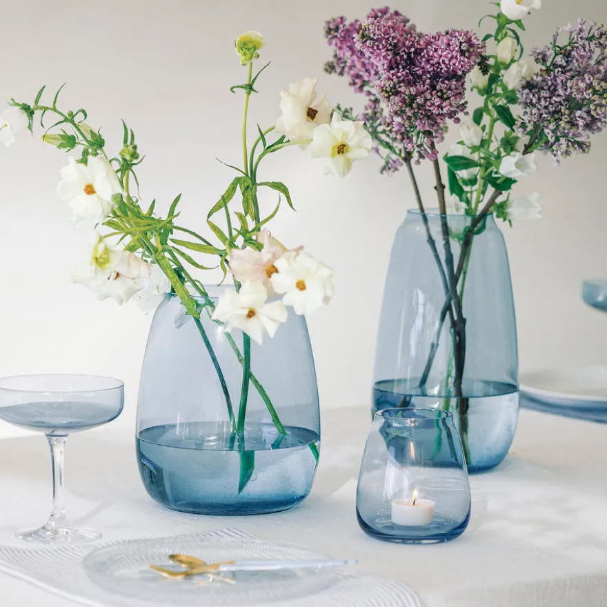 SICCORI VASE 20 CM HIMMELBLÅ