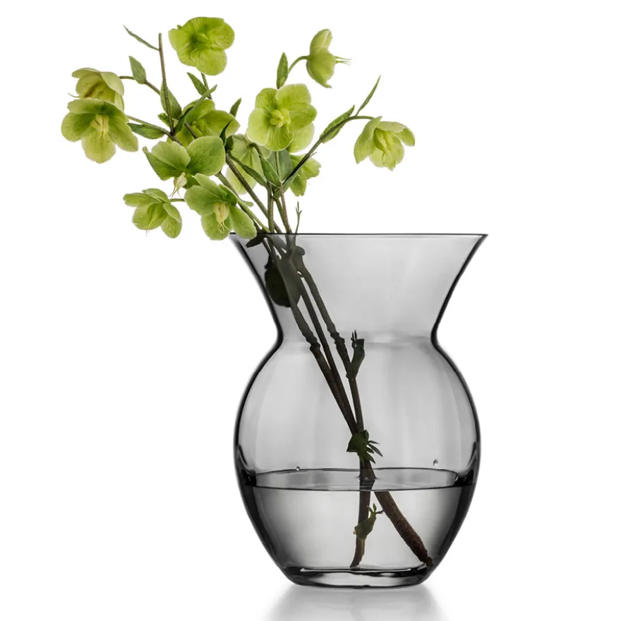 VASE DAISY OPTIKK RØKGRÅ 21 CM