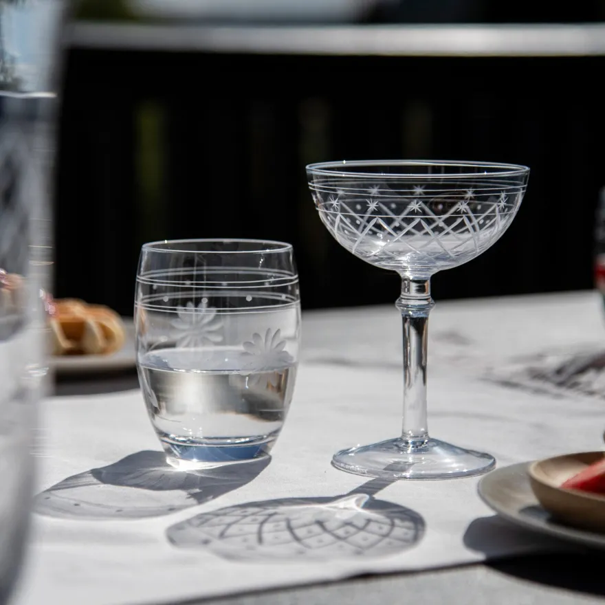 VICTORIA CHAMPAGNESKÅL RUTESLIP 25 CL 2PK